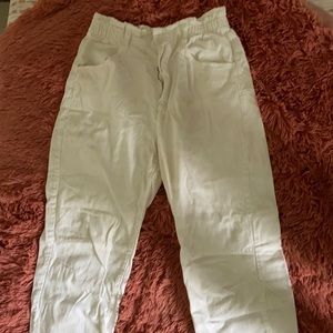 Zara Paper bag white jeans